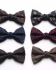 New Yarn-Dyed Jacquard Men's Bow Ties, Business Fashion Polyester Silk Groom & Groomsmen Wedding Bow Ties, Wholesale & In Stock