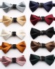 New solid color shiny polyester silk bow ties, men's elegant shirts, suits, workwear, wedding bow ties, ready for wholesale.