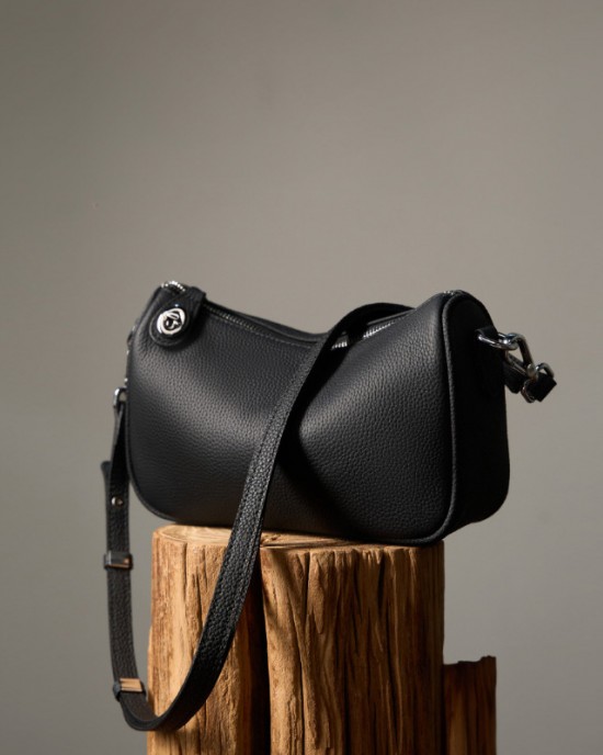 2025 new style genuine leather women's bags, soft cowhide swinger fashion single-shoulder crossbody bags, mahjong underarm bags