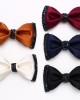 Lei'er solid color diamond-embellished bow ties, fashionable men's shirt, suit, banquet, and wedding accessory bow tie manufacturer.
