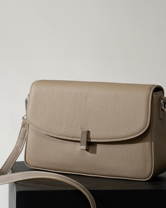 Large capacity genuine leather bags, versatile crossbody bags, 2025 new style stylish genuine cowhide shoulder bags