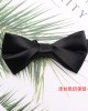 2025 Spring/Summer new solid-color black men's groom and groomsmen wedding bow ties, factory-in-stock wholesale.