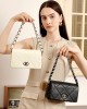 2025 summer new genuine leather women's bags, caviar pattern, Chanel-style diamond-patterned chain shoulder and crossbody bags, fashionable and versatile
