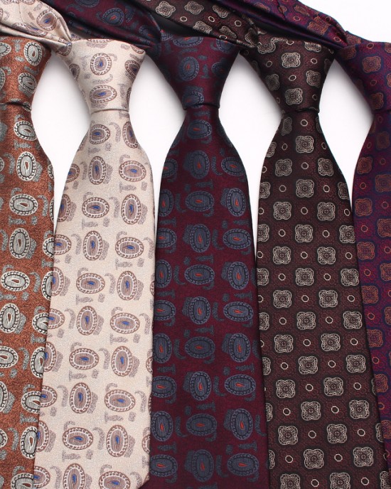 2023 new men's 8cm vintage tie wholesale, various patterns, polyester silk business suit accessories