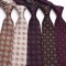 2023 new men's 8cm vintage tie wholesale, various patterns, polyester silk business suit accessories