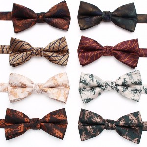 Men's bow tie, British striped business tie, Korean style, groom's wedding shirt, suit tie accessory.