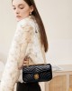 Strict Top-Grain Cowhide Small Scented Bag Niche Luxury Genuine Leather Women's Bag 2025 New Heart Diamond Chain Bag