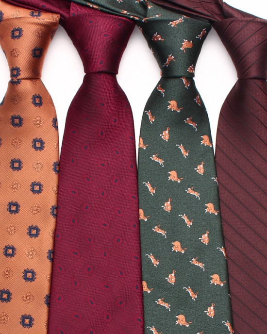 New brown retro tie, men's business fashion, polyester hand-tied tie, factory in stock and wholesale, multiple colors available.