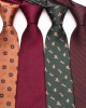 New brown retro tie, men's business fashion, polyester hand-tied tie, factory in stock and wholesale, multiple colors available.