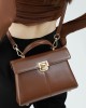 2025 new horseshoe buckle commuter genuine leather Kelly bag, a high-quality shoulder and crossbody handbag
