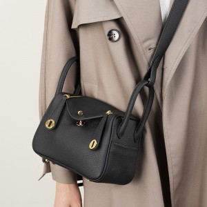 2025 new style women's bag, Lindy mini genuine leather shoulder and crossbody bag, pillow bag, versatile Lindy small doctor bag