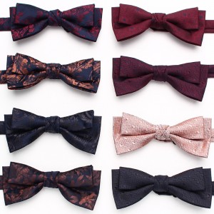 Lei'er men's floral casual bow ties, fashionable new paisley flower bow ties, personalized bow tie manufacturers for men and women