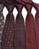 2023 coffee-colored ties, men's casual, fashionable polyester hand-tied ties, available for wholesale.