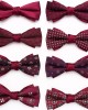 Leier, in stock, men's red wedding bow ties, tie flowers, casual bow ties for groomsmen, business bow ties