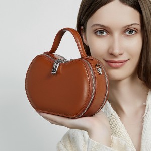 Genuine Leather Niche Design Red Apple Bag, 2025 New Summer New Underarm Single-Shoulder Handbag