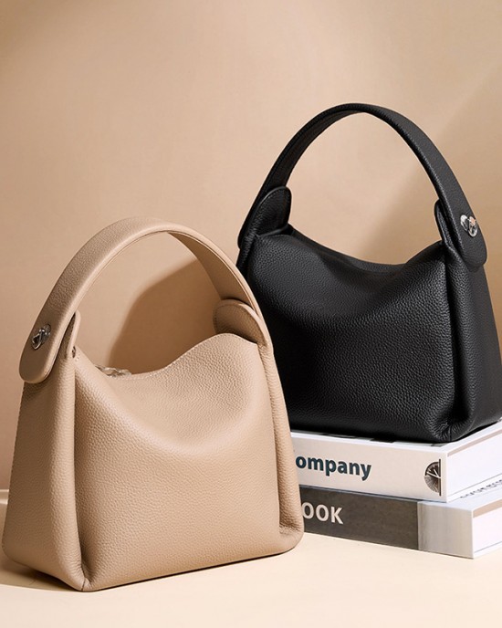 2025 new top-grain cowhide versatile soft cigarette case bag, a niche high-end women's shoulder and crossbody handbag.