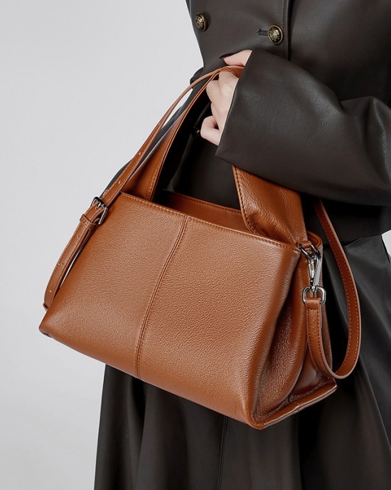 Women's vintage classic, cross-border trade manufacturer, top-grain cowhide, niche, fashionable women's bags. Bags