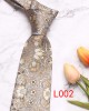 Leier, in stock, men's printed tie, peacock floral tie, Korean-style paisley pattern wedding groom tie manufacturer