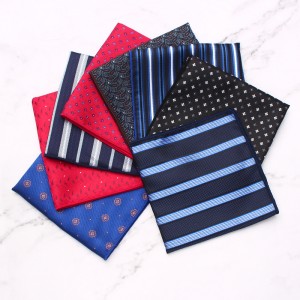 Fashionable jacquard pocket squares, striped squares, party, casual formal dress squares, and small squares available.