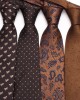 Lei'er new brown men's business stylish polyester hand-tied ties in multiple colors, available from tie manufacturers.