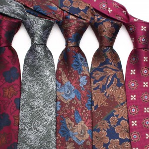 Lei'er new floral ties, men's business fashion, hand-tied polyester tie manufacturers, ready-to-stock wholesale, multiple colors available.