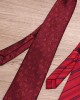Lei'er lazy zipper tie, men's casual wedding tie, burgundy, easy-pull tie, factory in stock and wholesale.