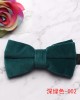 Men's plush shirt bow ties, wholesale, double-layer solid-color Korean velvet neckties for grooms and groomsmen, wedding bow tie manufacturer.