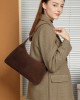 Frosted cowhide underarm tote bag, 2025 new high-quality, large-capacity commuter genuine leather shoulder bag