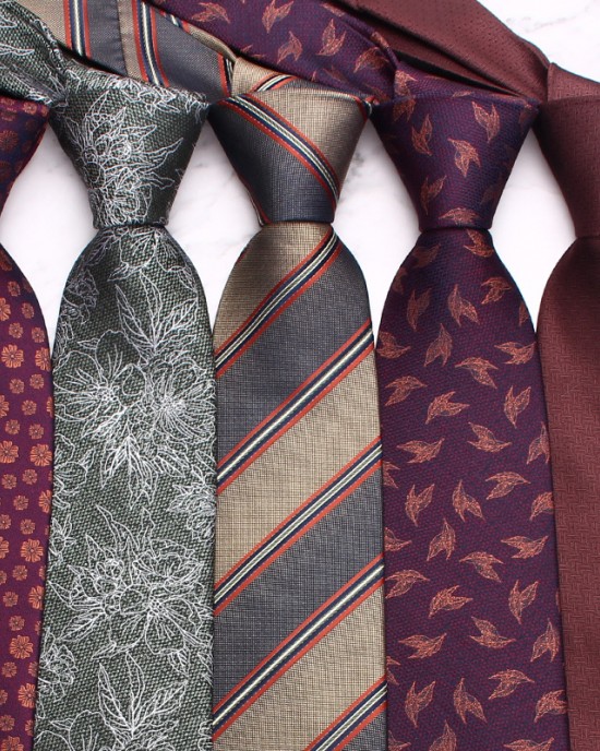 Lei'er Business Ties, Men's Polyester Jacquard Business Retro Ties, Manufacturer & Wholesale, Multiple Colors Available