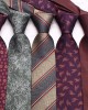 Lei'er Business Ties, Men's Polyester Jacquard Business Retro Ties, Manufacturer & Wholesale, Multiple Colors Available