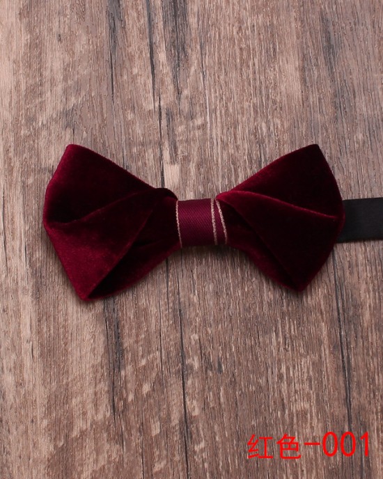 Lei'er ready-to-stock summer new velvet bow ties, personalized jacquard fashion bow ties, casual velvet bow ties.