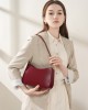 Spring/Summer new niche design genuine leather commuter baguette bag 2025 Spring/Summer French-style underarm bag single shoulder vintage women's bag