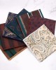 Leier's business suit pocket squares, patterned wedding handkerchiefs, small party squares, and suit accessories.