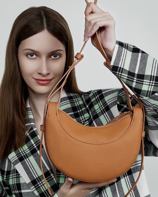 Foreign trade, large-capacity genuine leather tote bags, 2025 new models, versatile underarm bags, niche shoulder bags