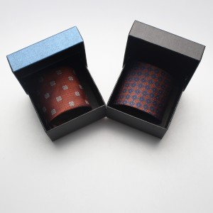 Tie packaging boxes, flip-top square boxes, gift boxes, storage boxes, gift packaging boxes, tie pocket square sets, wholesaler