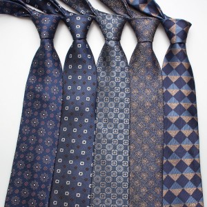 Men's 8cm business formal polyester ties, blue series men's ties, men's wedding casual ties, wholesale