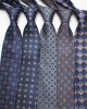 Men's 8cm business formal polyester ties, blue series men's ties, men's wedding casual ties, wholesale