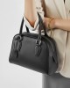 New top-grain cowhide minimalist Boston bowling ball, high-end leather women's bags, large-capacity handbags, pillow bags.