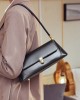 Niche baguette bags, 2025 new genuine leather influencer underarm bags, summer French-style shoulder bags