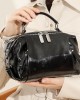 2025 new style genuine leather bag, everyday commuter handbag, fashionable wind chime bag, crossbody basket bag for women