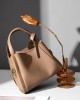 2025 new style genuine leather handbag, stylish crossbody bag for mother, cowhide bucket bag