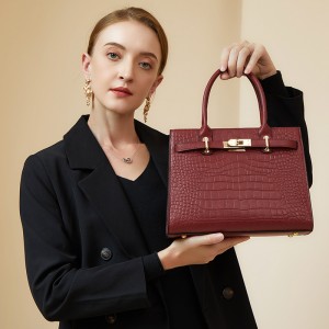 2025 new summer fashion large-capacity genuine leather handbag for middle-aged women