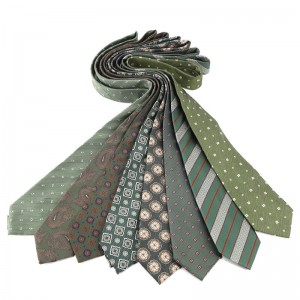 2024 New Green Series Ties, 8cm Polyester Business Suit Jacquard Ties, Bulk Ties, Manufacturer & In Stock