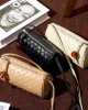 Hot-Style Woven Leather Crossbody Small Bag for Women, Fashionable and Simple Casual Small Pillow Bag for Phones