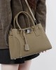 New Niche Design Platinum Luxury Genuine Leather Single Shoulder Handbag, Large Capacity Fashionable Handbag