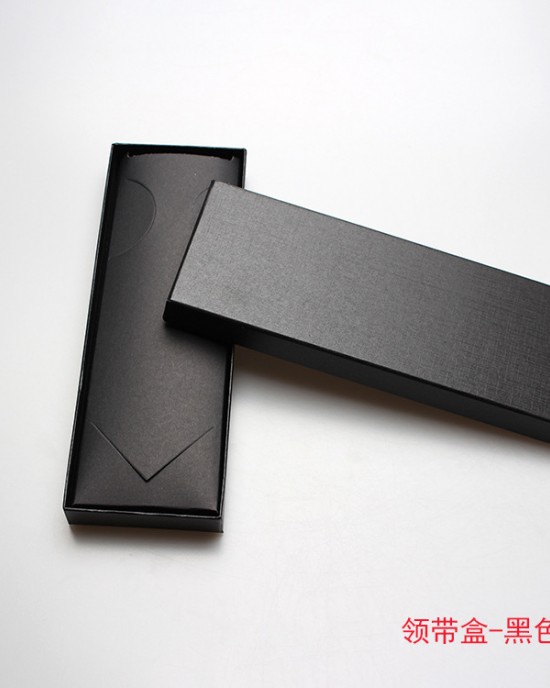 Factory direct supply, wedding gift tie box, black tie box, rectangular