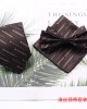 New retro-fashionable men's tie sets, polyester silk ties, bow ties, and square handkerchiefs for three-piece suits, available for wholesale.