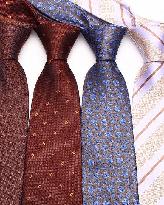 Lei'er new striped jacquard polyester tie, men's business formal tie accessory, vintage tie in stock.