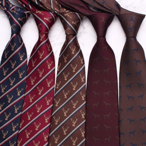 Manufacturer wholesale men's 8cm jacquard polyester ties, business formal ties, wholesale, casual work ties