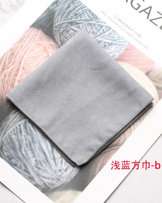 Men's solid-color suit pocket squares Shirt pocket squares, small handkerchiefs for formal dresses and wedding photography.